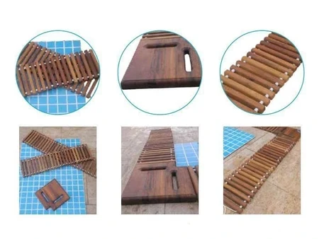African Iroko Teak Wooden Overflow Grating