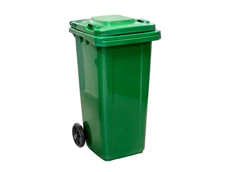 Container din plastic pentru gunoi 240 L, verde