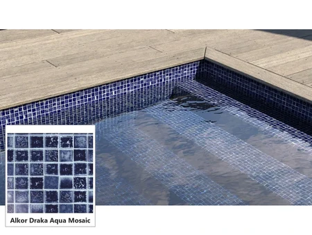 Alkor Draka Aqua Mosaic Liner 1.5 mm – Blue Mosaic