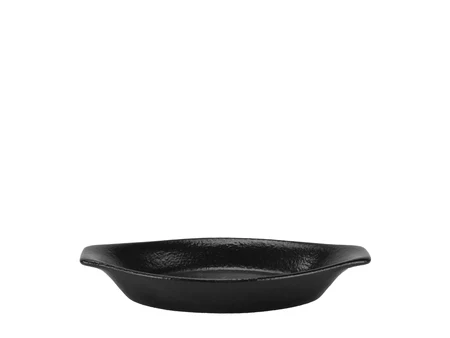 Овална чиния Cima Nera, черен порцелан, 21,5 x 11,5 см