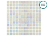 Стъклокерамична мозайка Larimar – лист с релефни чипове в тон светлосиньо-бяло