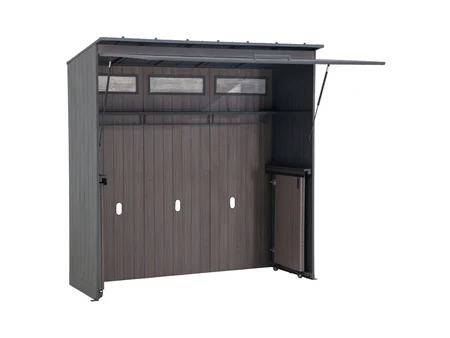 Градинска кухня Fleetwood Noshak 220 x 94 см, антрацит