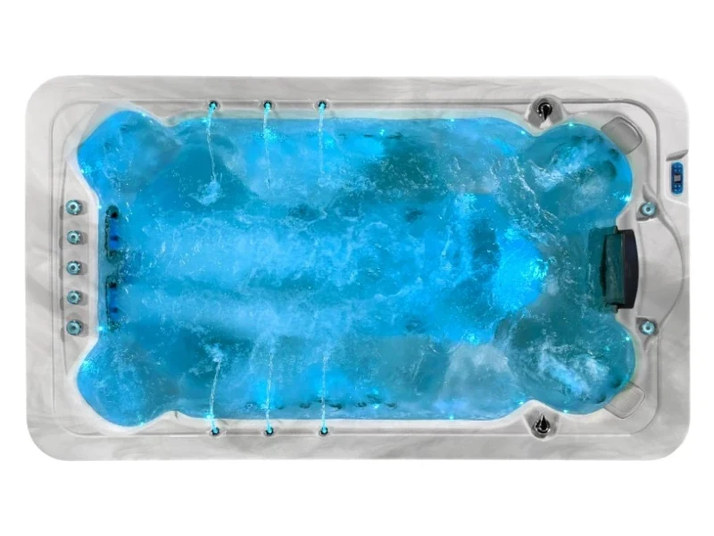 Aquas Swim Spa – jacuzzi pentru înot 390 × 225 cm, Canadian Spa, cu husă termică