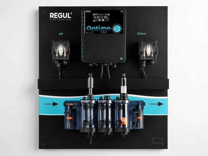 REGUL Optimo – πολυπαραμετρικός ελεγκτής χλωρίου, pH, αλατιού και θερμοκρασίας