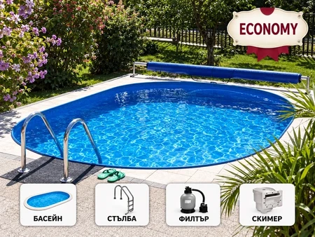 Mountfield Ibiza 0 DL Economy – овален базен за вкопување 5,25×3,20 м
