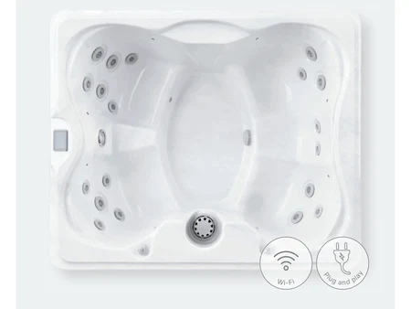 Njord Baden Home – 4-местное садовое джакузи с 19 форсунками и крышкой