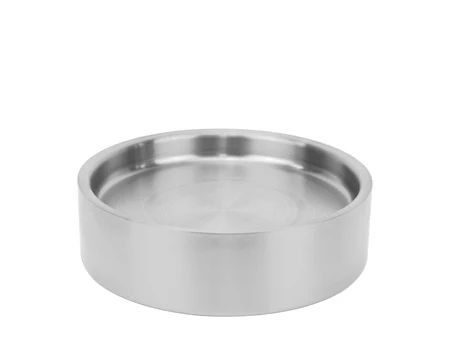 Метална чиния с двойна стена Argento Antico Ø21,5 cm, винтидж сребро