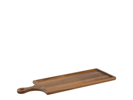 Platou de servire din lemn cu mâner 58×17 cm