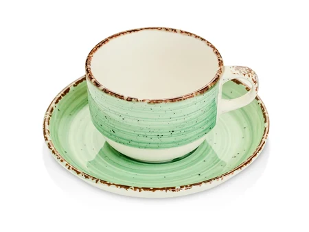 Tasse mit Untertasse 230 ml in Grün
