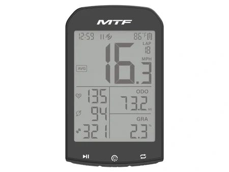 Велокомпютър MTF M1: GPS, голям 2,9″ екран, Bluetooth 5.0 и ANT+