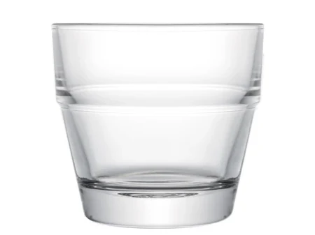 Niedriges Glas 360 ml mit stufenförmigem Korpus