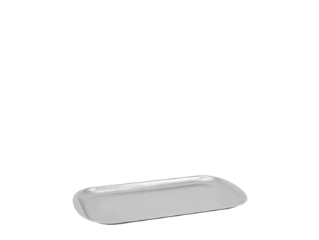 Метална чиния Argento Antico 33 × 16,7 cm, винтидж сребро