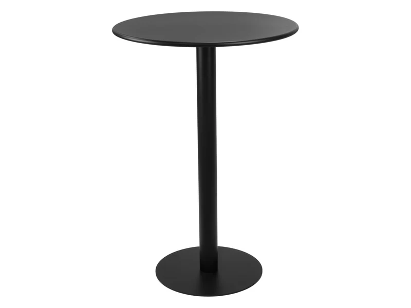 Masă rotundă de bar Alta Nera în negru, Ø70 cm, înălțime 102 cm