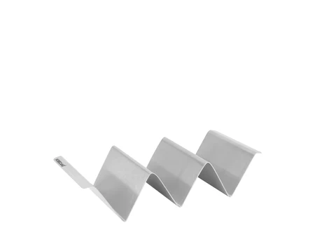 Стойка за тако в хром, 22,3×10 см, височина 4,8 см