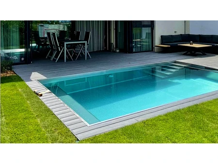 Базен од нерѓосувачки челик INOXIS 450 – 4,50 × 3,00 × 1,40 м