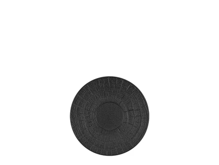 Schwarze Porzellan-Untertasse Ramo Sottile, Ø12 cm