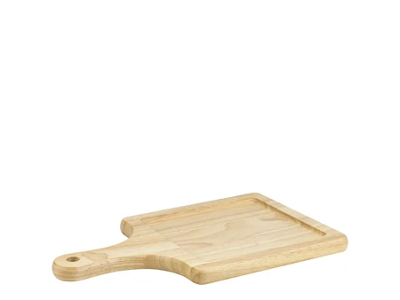 Tocător pătrat pentru servire cu mâner din lemn de salcâm 28×28 cm