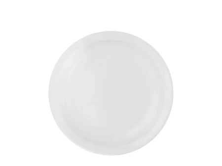Flat Porcelain Plate, 24 cm Diameter