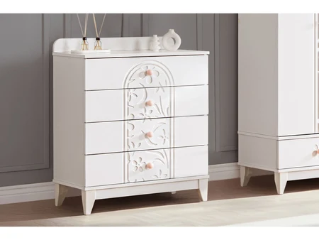 Jardin Chest of 4 Drawers – White