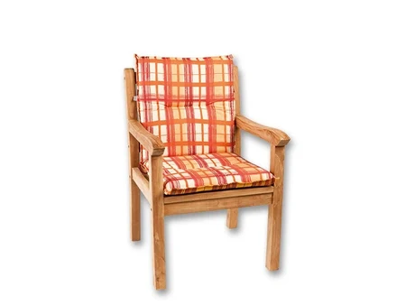 Wendbare Gartenstuhlauflage Country Savoy, Niedriglehner, 100 cm
