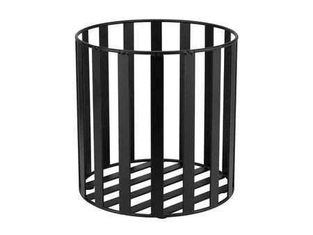 Suport rotund dublu negru pentru bufet Ø20 cm, înălțime 20 cm
