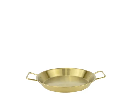 Platou adânc cu mânere Piccolo Tegame, auriu, Ø 26,5 cm