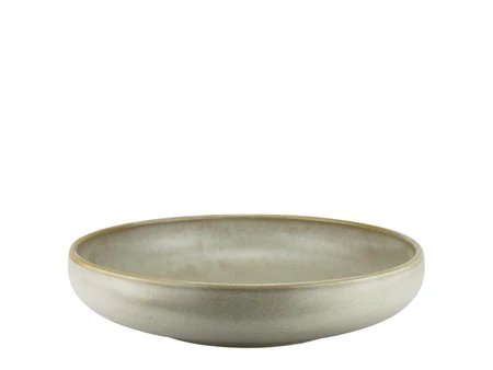 Deep plate Edera Verde made of porcelain, Ø38 cm