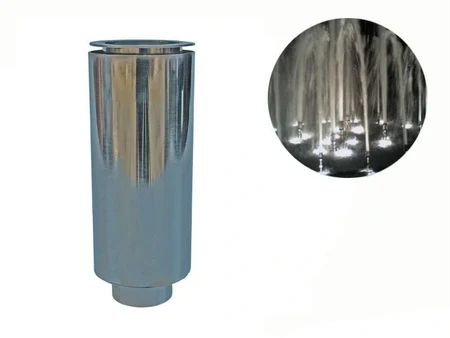 Μεγάλο ακροφύσιο σιντριβανιού 75/20 inox, μπρούντζινο σώμα, σπείρωμα 2″ Atlas Pool