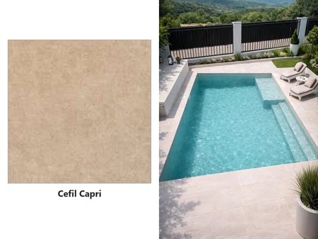 Cefil Onyx Capri – armierte Membran 1,5 mm in Sandfarbe
