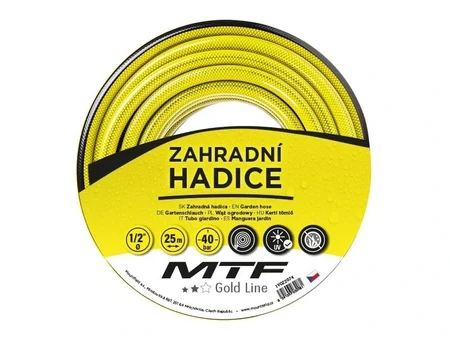 Жълто-черен градински маркуч MTF Gold line 3/4″, 25 м
