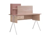 Rosamund Teen Room Desk with Drawer and Metal Legs