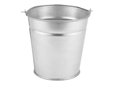 Мини кофичка за сервиране, поцинкована, Ø12 см