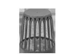 Niedriger runder Beistelltisch Piccolo Sole grau, Ø45 cm, Höhe 44 cm