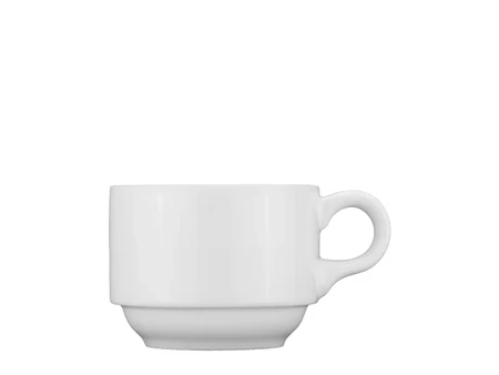 Stapelbare Kaffeetasse Bianca Semplice, 200 ml