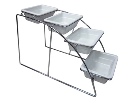 Suport din oțel inoxidabil pentru recipient gastronorm 1/6, 21,5×52,5×32,5 cm