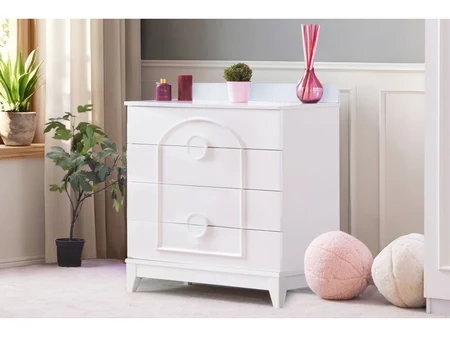 Selene Chest of Drawers with 4 Drawers, 80×45×100 cm