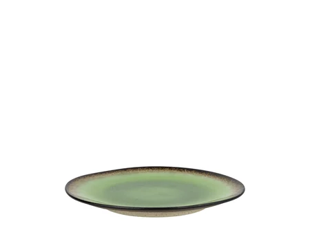 Farfurie întinsă Verde Lucido, verde, din porțelan, 20 cm
