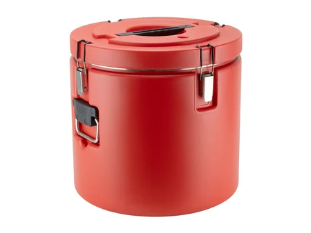 Container izoterm rotund pentru transportul alimentelor 30 l, roșu