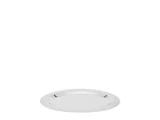 Ovale Servierplatte aus Edelstahl 39x29 cm