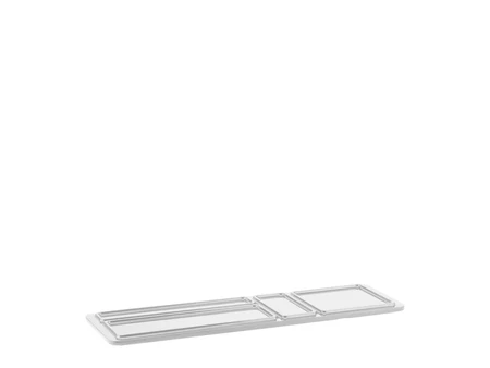 Double-sided hotel amenities tray, white, 32.5 cm