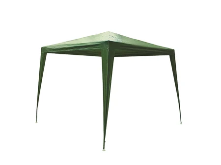 Cort de grădină verde, 3 x 3 m, acoperire din nailon