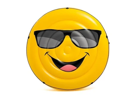 Intex riesige aufblasbare Insel Cool Guy – lächelndes Emoji, 173 cm