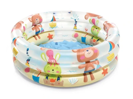 Mini piscină Intex pentru bebeluși, 61 cm, cu trei inele gonflabile