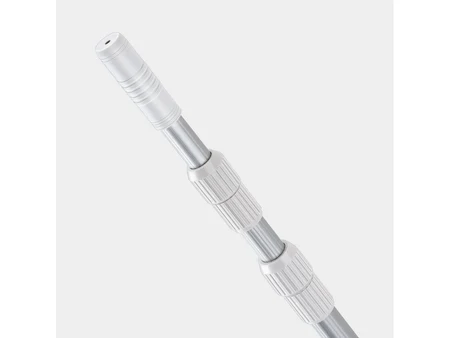 Poolsana Aluminium-Teleskopstange, grau, für Kescher und Bürsten – 3 Segmente
