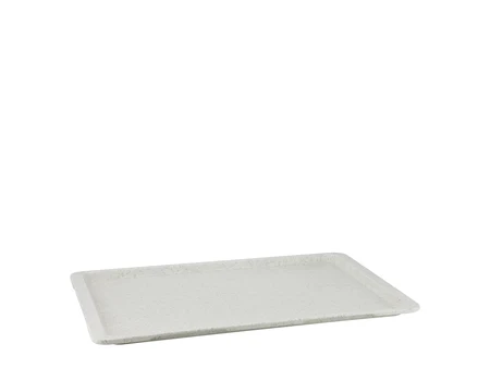 Tavă dreptunghiulară din fibră de sticlă 37x53 cm, model marmură