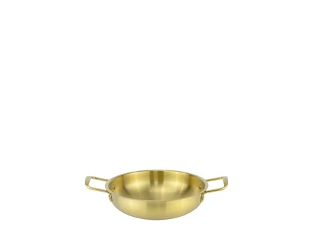 Piccolo Tegame Deep Serving Dish with Golden Handles, Ø21 cm