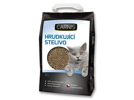 Carnis бентонитовый комкующийся наполнитель для кошек, упаковка 5 л