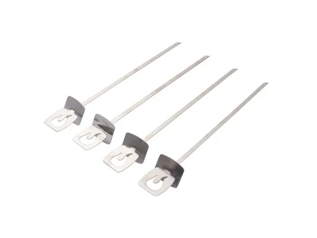 4 flache Spieße Char-Broil Grill+ mit Schieber, 35,5 cm, Edelstahl