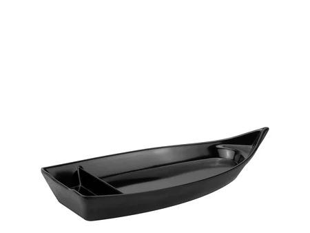 Плато лодка за суши Lama Sera, черно, 30,2 x 14,1 см