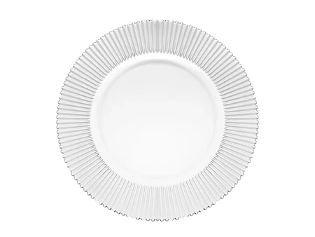Γυάλινο πιάτο βάσης Nero Dorato με διάμετρο 32,5 cm